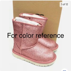Toddler Sz 10 Ugg Pink Sparkly boot. Like brand new!
